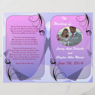 Programme de mariage (Bifold Design)