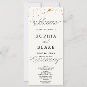 Programme de Mariage Blanc Céleste avec Étoiles en