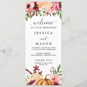 Programme de mariage Bliss d'automne
