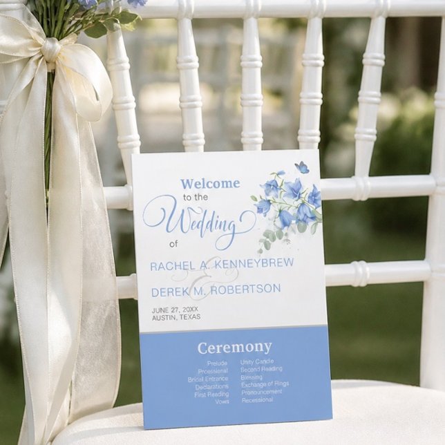 Programme de mariage Campanule bleue (Créateur téléchargé)