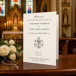 Programme de mariage catholique de la Croix marial