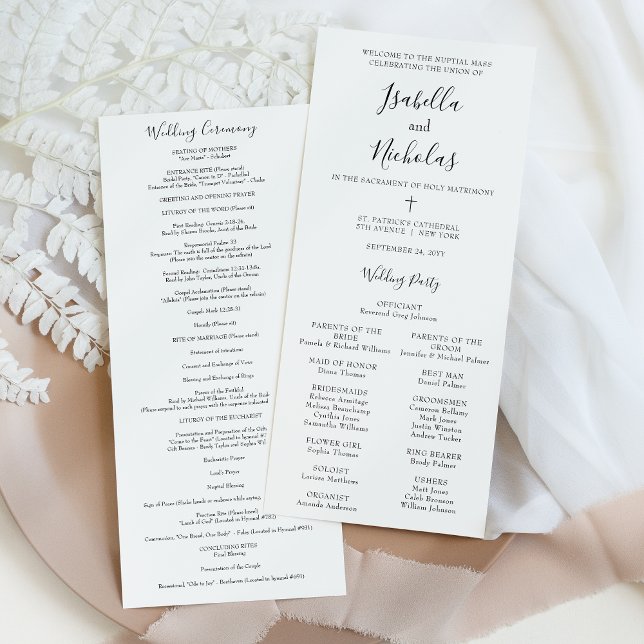 Programme de mariage catholique d'Isabella avec me (Créateur téléchargé)