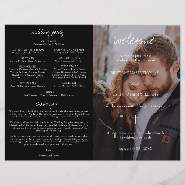 Programme de mariage catholique en Bretagne avec m (Devant)