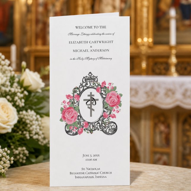Programme de mariage catholique orthodoxe byzantin (Créateur téléchargé)