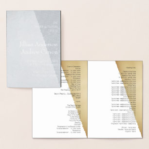 Programme de mariage catholique Torn Sepia Retro N