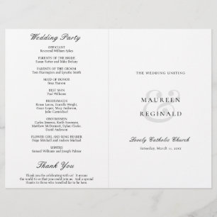 Programme de mariage catholique traditionnel éléga