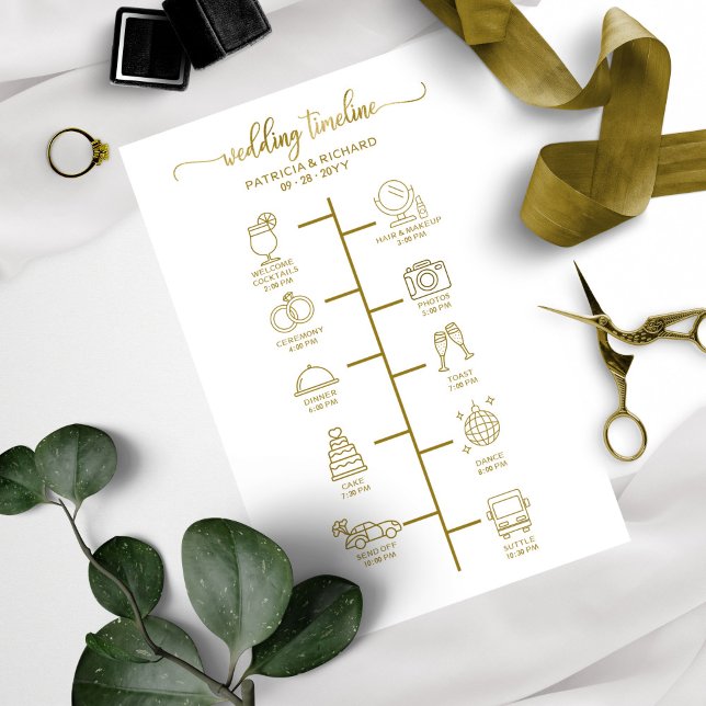 Programme de Mariage Cocktail - Icon Bienvenue de  (Créateur téléchargé)