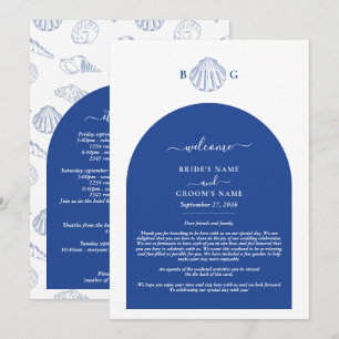 Programme de mariage côtier Coquilles de palourdes