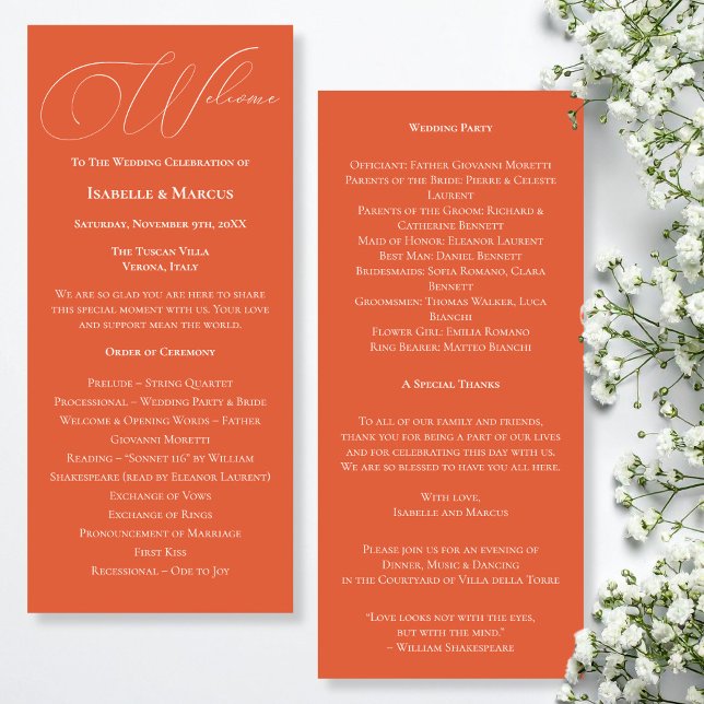 Programme de mariage coucher de soleil à Vérone (Verona Sunset Wedding Program)