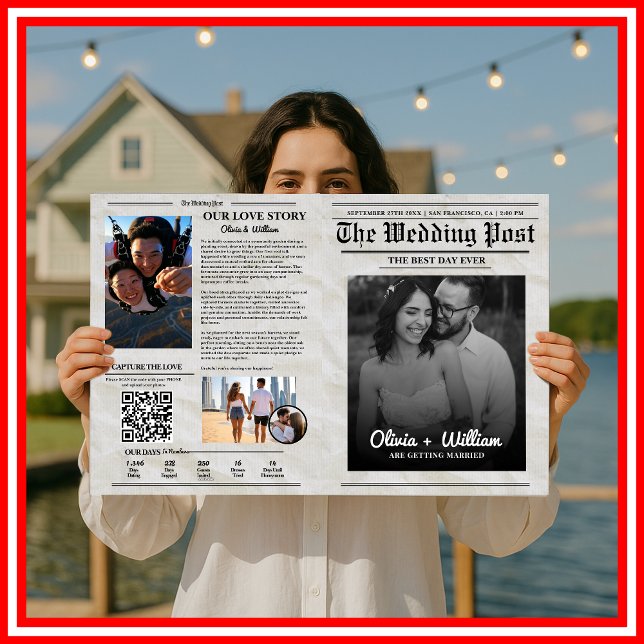 Programme de mariage dans les journaux Calendrier  (Créateur téléchargé)