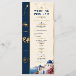 Programme de mariage de destination Navy Gold