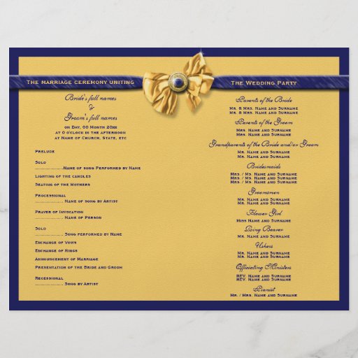 programme_de_mariage_de_jaune_de_bleu_ma