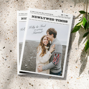 Programme de mariage de journaux Infographie Plié