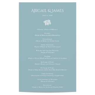 Programme de mariage de Norwich