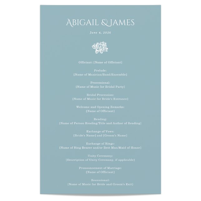Programme de mariage de Norwich (Créateur téléchargé)