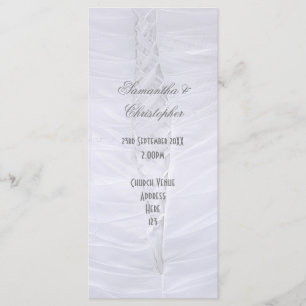 Programme de mariage d'église mariage blanche trad