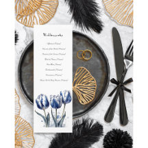 Programme de mariage Delft Blue Tulip