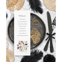 Programme de mariage des fleurs sauvages, personna