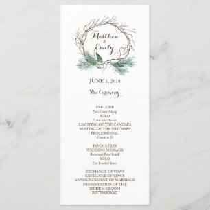 Programme de mariage des germes d'hiver