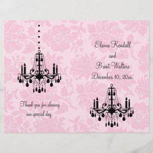 Programme de mariage des lustres victoriens