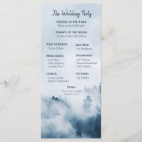 Programme de mariage des pins d'hiver