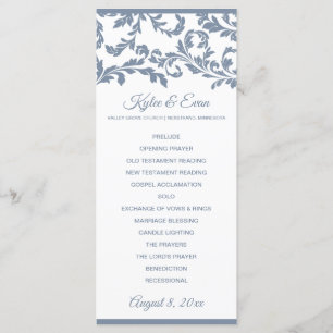 Programme de mariage élégant et haut Flourish Bl