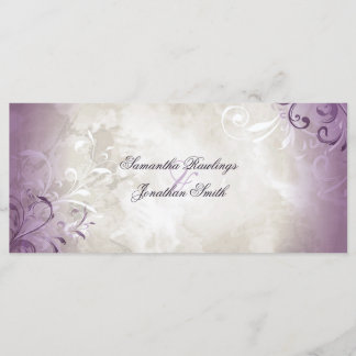 Programme de mariage - Élégant Foliage Vintage & F
