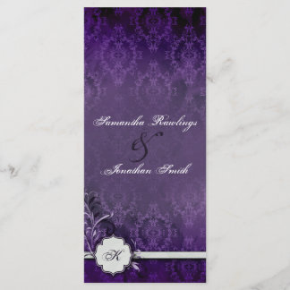 Programme de mariage - Élégant Monogramme Vintage