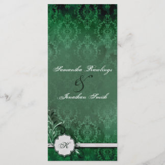 Programme de mariage - Élégant Monogramme Vintage