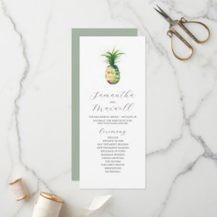 Programme de mariage en longueur de thé Modèle ana