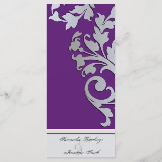 Programme de mariage - Épersion d'argent violet
