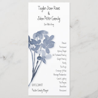 Programme de mariage Fleur Bleue Douce
