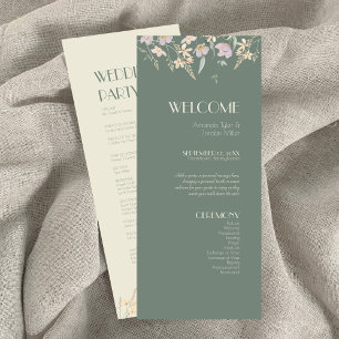 Programme de mariage fleur sauvage Sage Deco