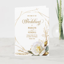 Programme de mariage floral biologique rose Gold