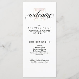 Programme de mariage géométrique minimal moderne a