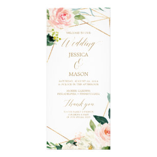 Programme de mariage Gold Blush - Programme de cér