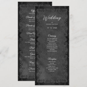Programme de mariage gothique élégant