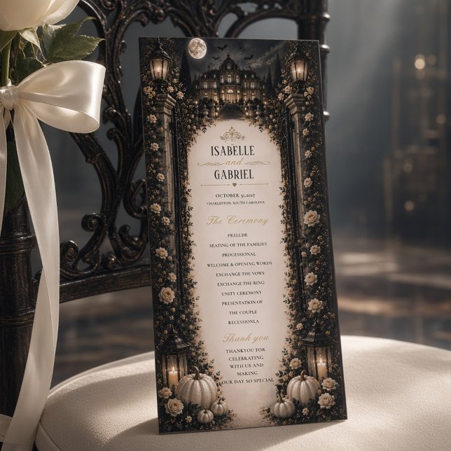 Programme de mariage gothique lunaire céleste de l (Créateur téléchargé)