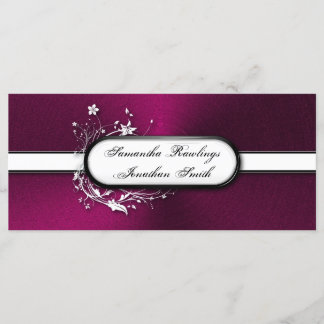 Programme de mariage - Gras Fleurs métalliques