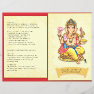 Programme de mariage hindou indien Ganesha