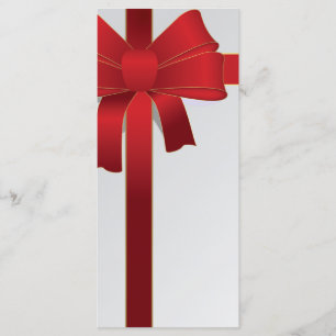 Programme de mariage hivernal Red Bows