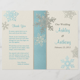 Programme de mariage hivernal Silver Blue Ivory Sn