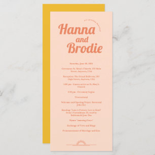 Programme de mariage juste à la pêche