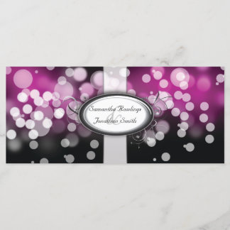 Programme de mariage - Lumières brillantes rose et