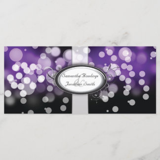 Programme de mariage - Lumières brillantes violet
