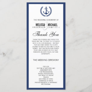 Programme de mariage Marine Perfect Chevron/Zig Za