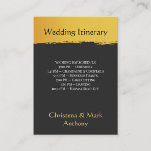Programme de mariage Midnight Gold