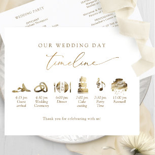 Programme de mariage minimal chic chronologie en o