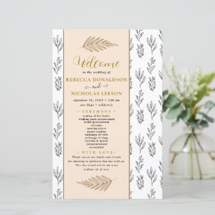 Programme de mariage minimal de texte