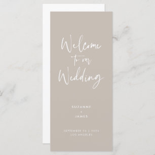 Programme de mariage minimal moderne de script de 